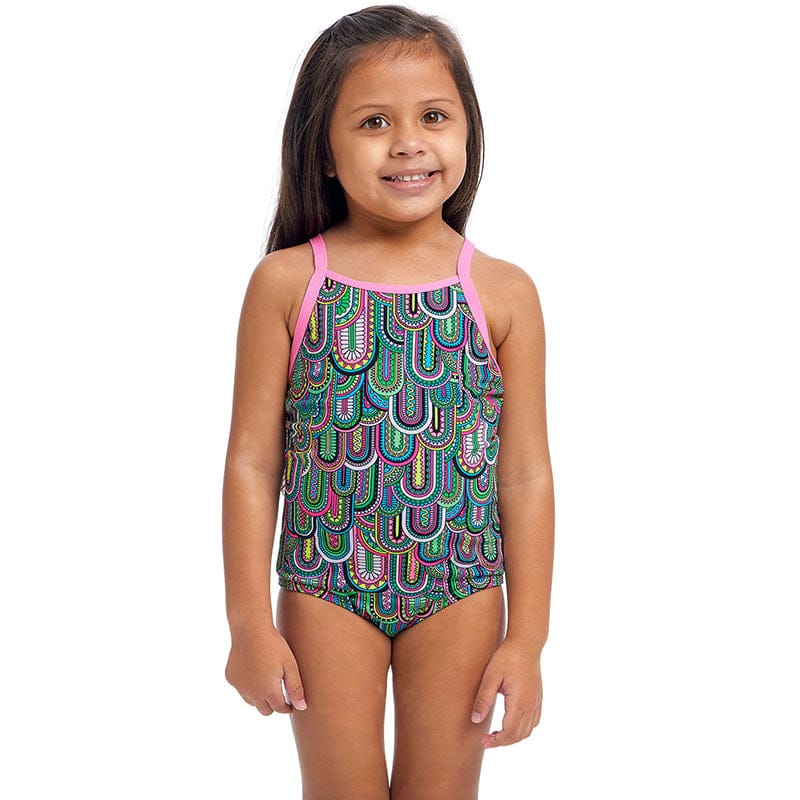Funkita - Spring Flight - Toddler Girls Eco Printed One Piece