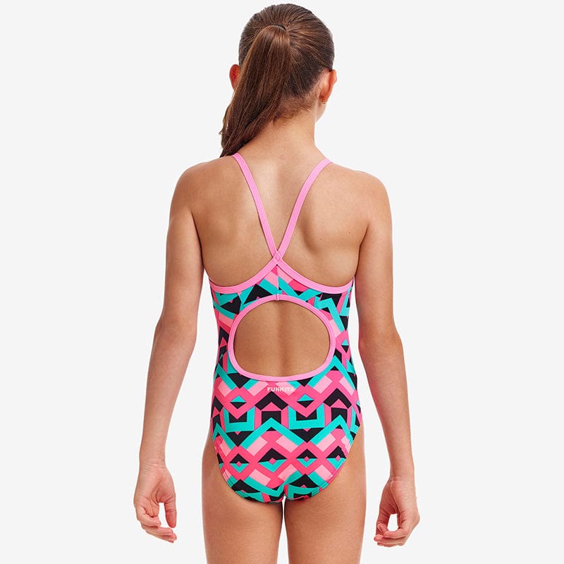 Funkita - Square Stare - Girls Diamond Back One Piece