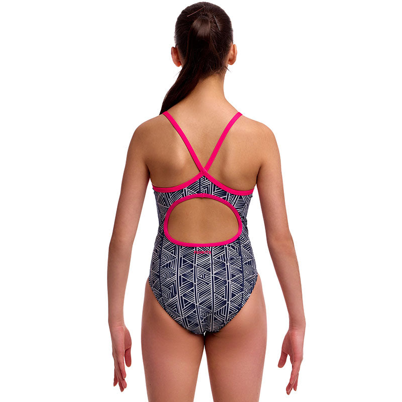 Funkita - Stickler - Girls Eco Diamond Back One Piece