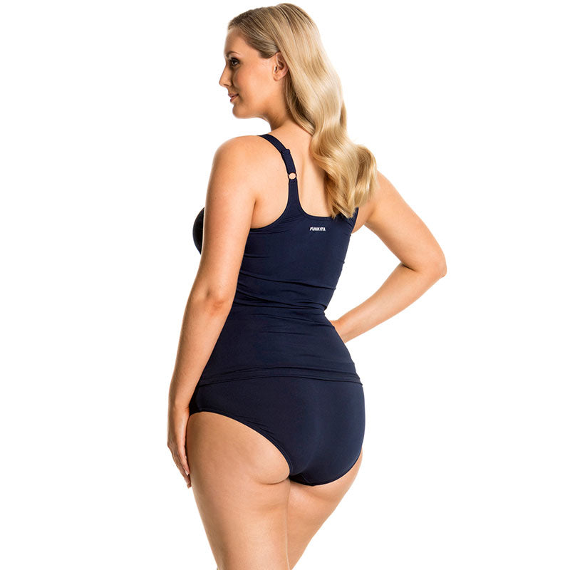 Funkita - Still Navy - Ladies Scoop Neck Tankini Top