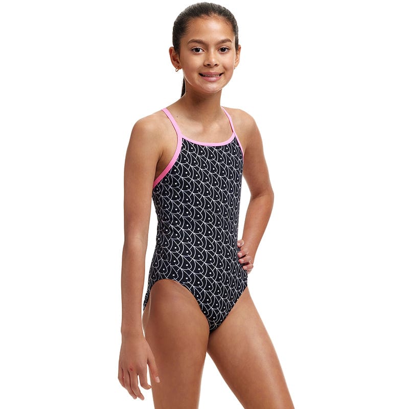 Funkita - Summer Fish - Girls Eco Diamond Back One Piece