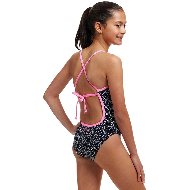Funkita - Summer Fish - Girls Eco Tie Me Tight One Piece