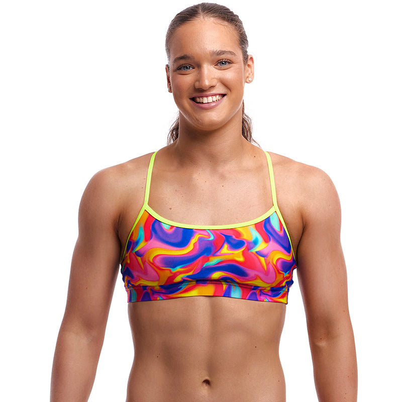 Funkita - Summer Swirl - Ladies Eco Swim Crop Top