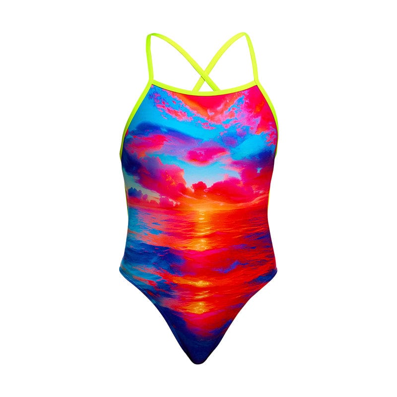 Funkita - Sunset Delight - Ladies Eco Tie Me Tight One Piece