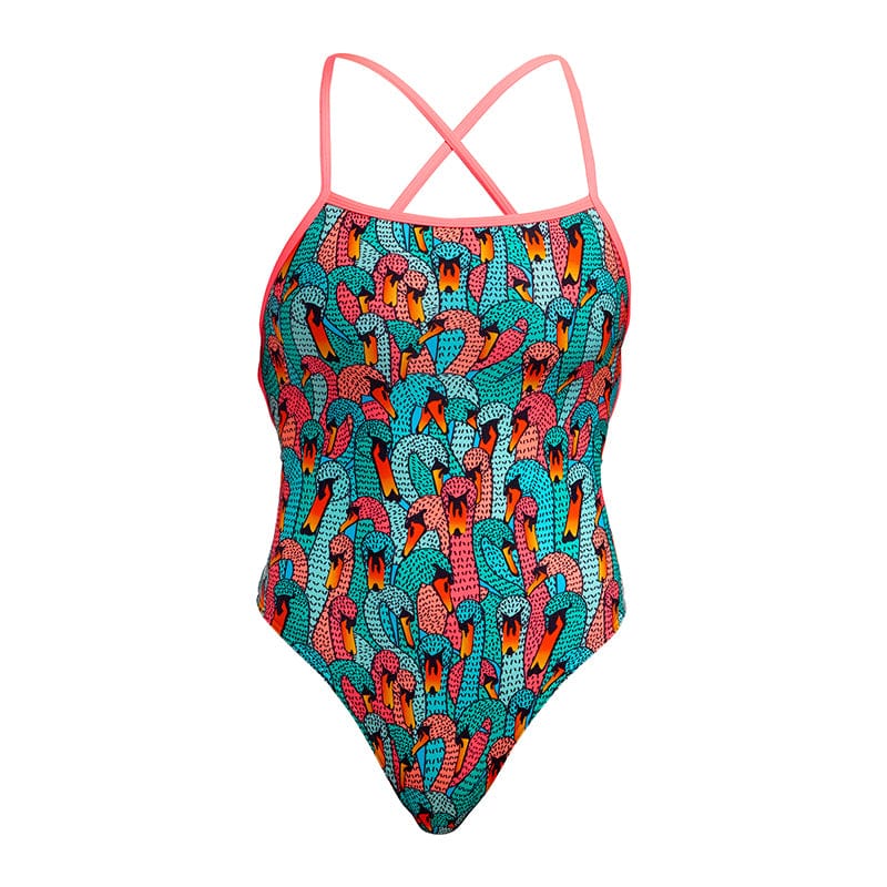 Funkita - Swan See Swan - Ladies Eco Strapped In One Piece
