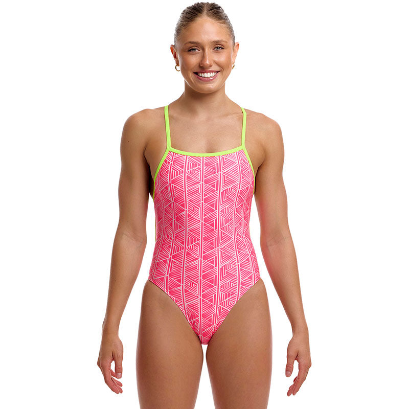 Funkita - Sweet Stack - Ladies Eco Tie Me Tight One Piece