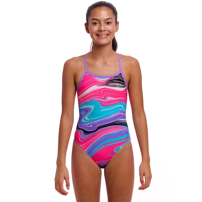 Funkita - Sweetest Swirl - Girls Eco Single Strap One Piece