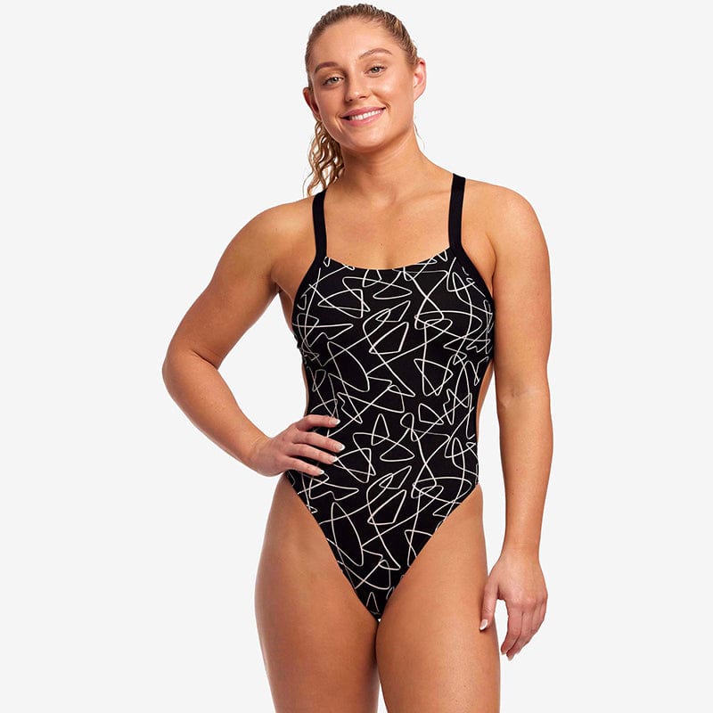 Funkita - Texta Mess - Ladies Brace Free One Piece