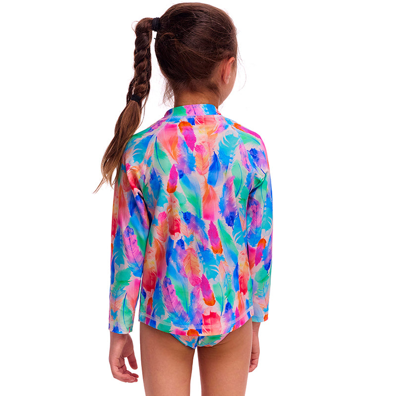 Funkita - Tickle Pink - Toddler Girls Zippy Rash Vest