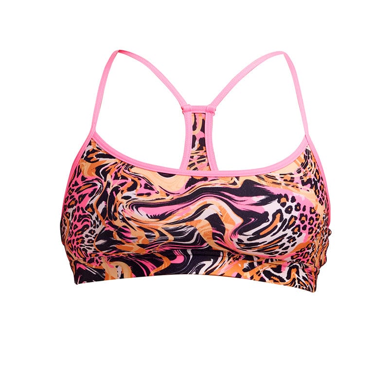Funkita - Tipsy Tiger - Ladies Eco Swim Crop Top