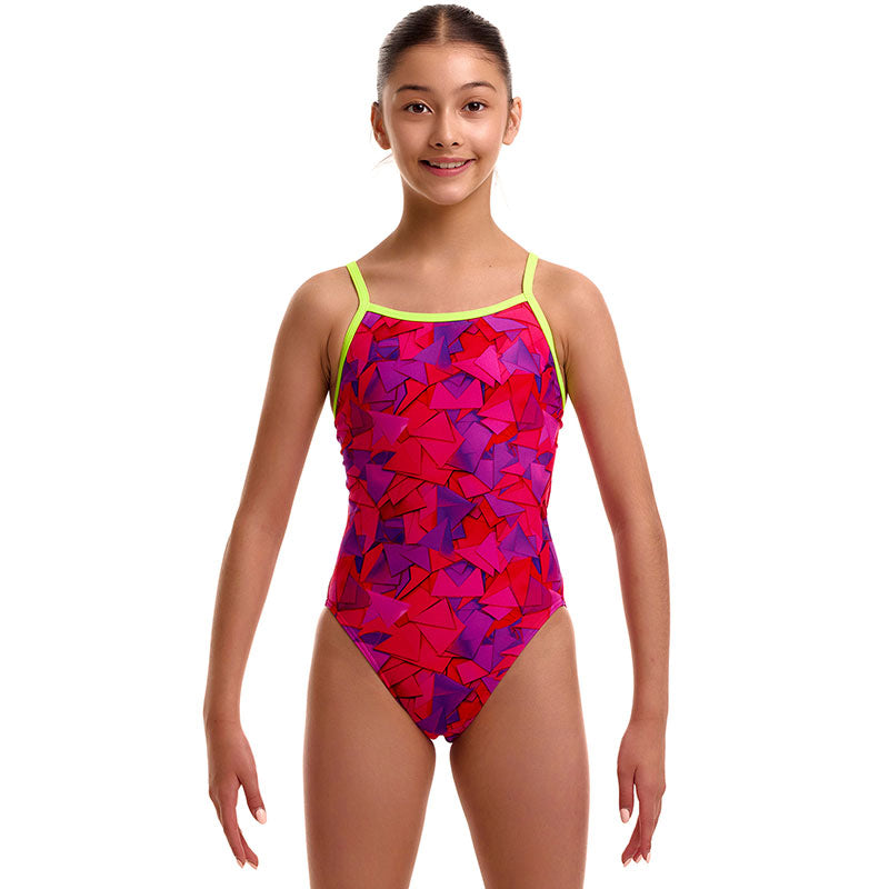 Funkita - Try Pink - Girls Eco Single Strap One Piece