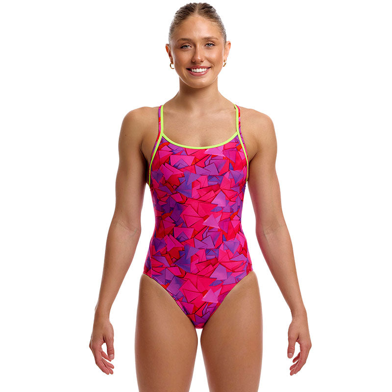 Funkita - Try Pink - Ladies Diamond Secure One Piece