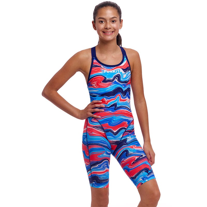 Funkita - Wave Craze - Girls Eco Fast Legs One Piece
