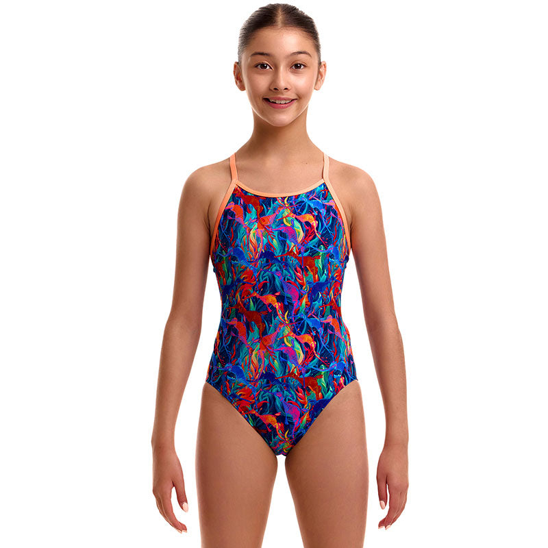 Funkita - Weedy One - Girls Eco Diamond Back One Piece