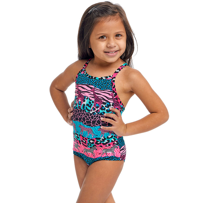 Funkita - Wild Things - Toddler Girls Eco Printed One Piece