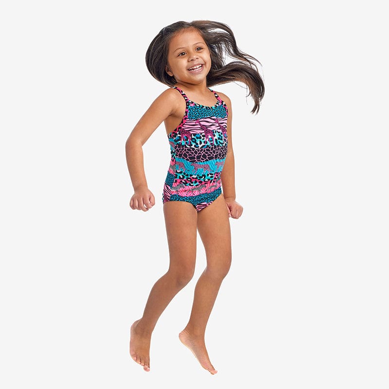 Funkita - Wild Things - Toddler Girls Eco Printed One Piece