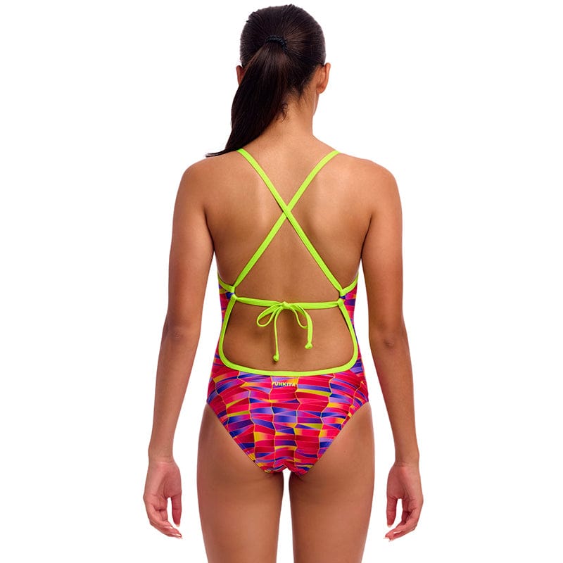 Funkita - Wriggle Walls - Girls Eco Tie Me Tight One Piece