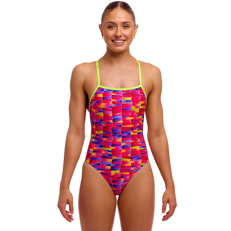 Funkita - Wriggle Walls - Ladies Eco Tie Me Tight One Piece
