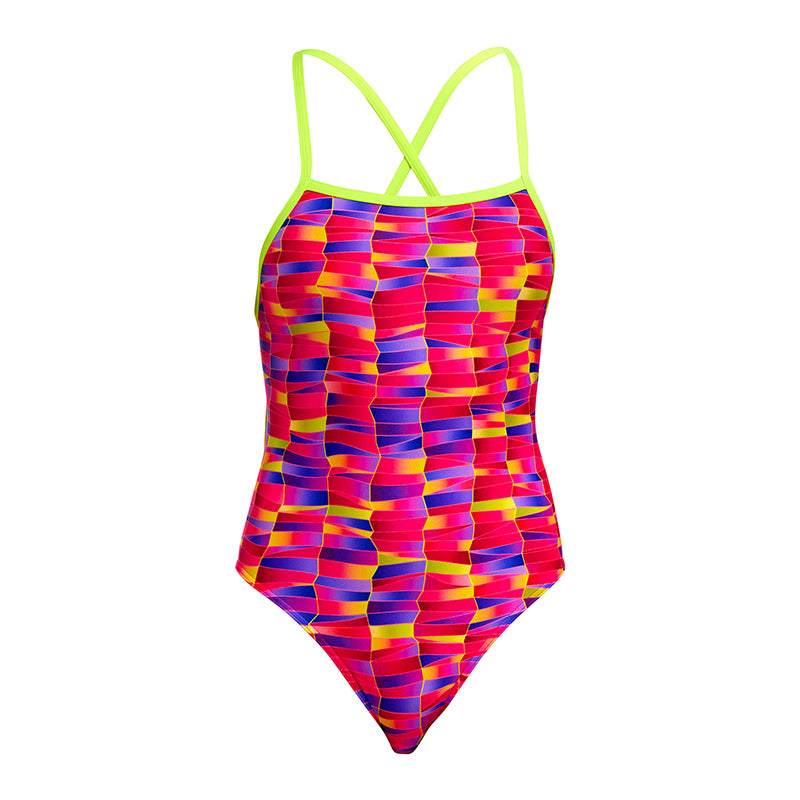 Funkita - Wriggle Walls - Ladies Eco Tie Me Tight One Piece