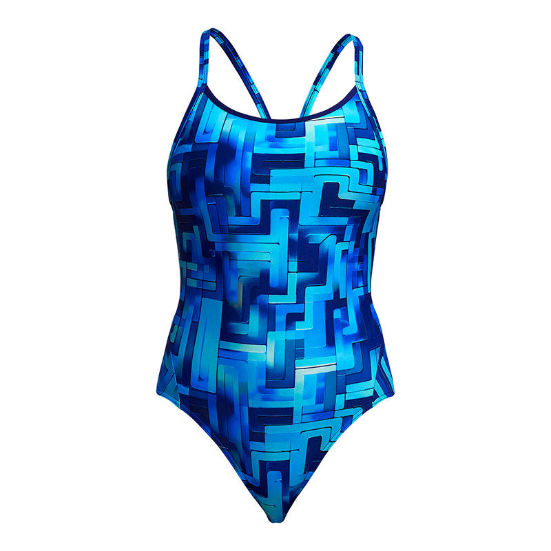 Funkita - You Blued - Ladies Eco Diamond Back One Piece