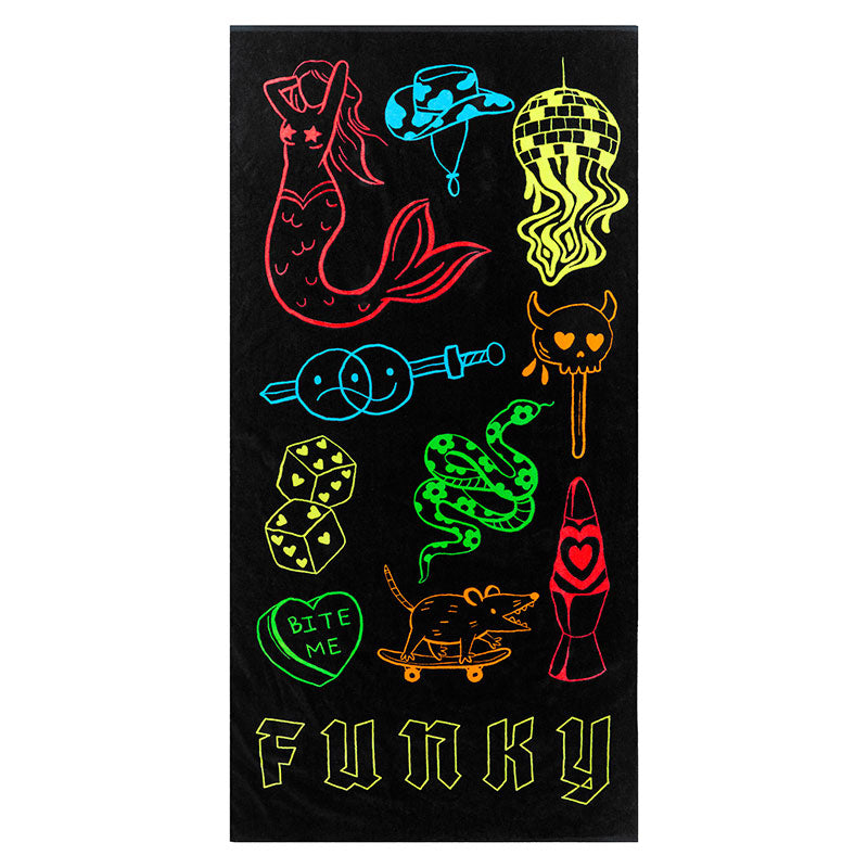 Funky - Doodles - Cotton Towel