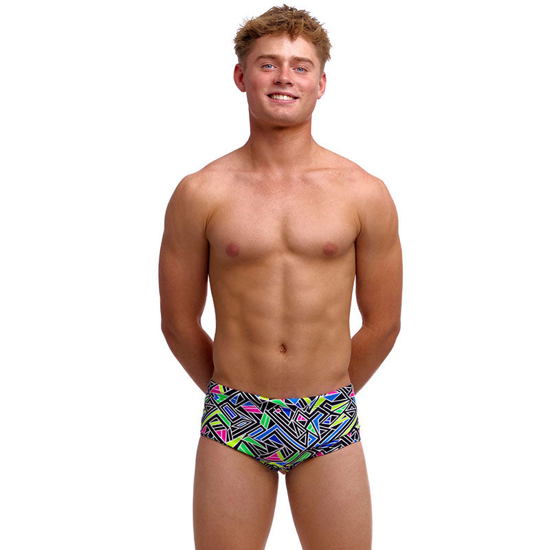 Funky Trunks - Bits Of Peace - Boys Eco Sidewinder Trunks