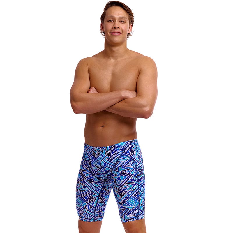 Funky Trunks - Blue Bits - Mens Eco Training Jammers