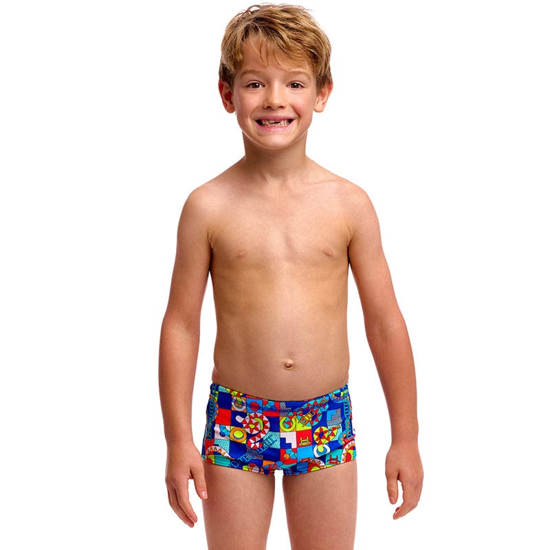 Funky Trunks - Bored Games - Toddler Boys Eco Printed Trunks