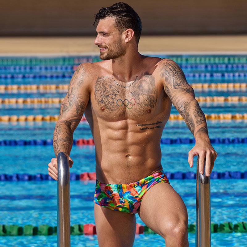 Funky Trunks - Bright Birds - Mens Eco Sidewinder Trunks