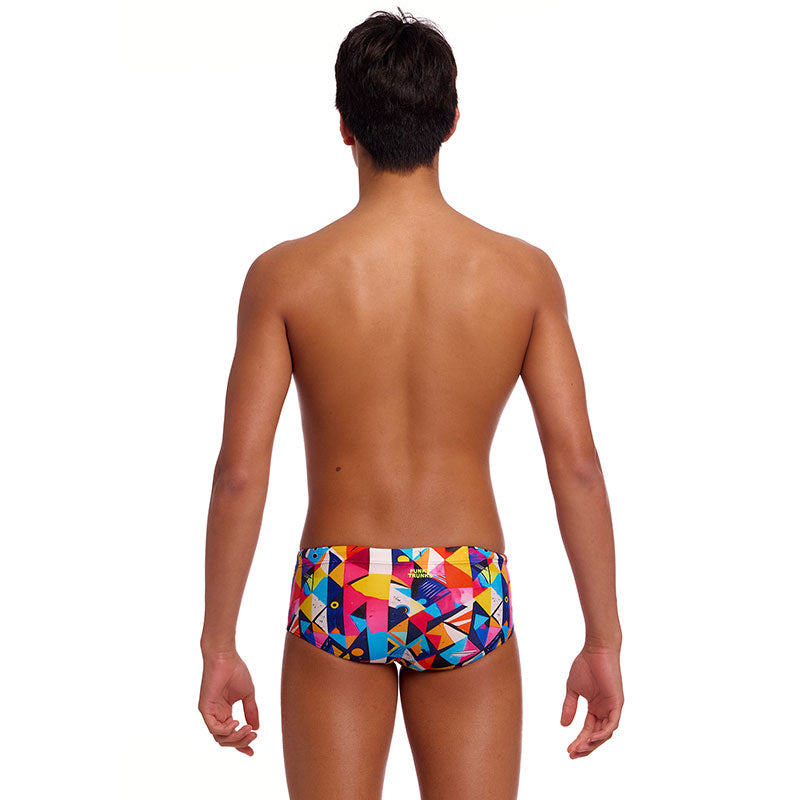 Funky Trunks - Broken Blox - Boys Eco Sidewinder Trunks