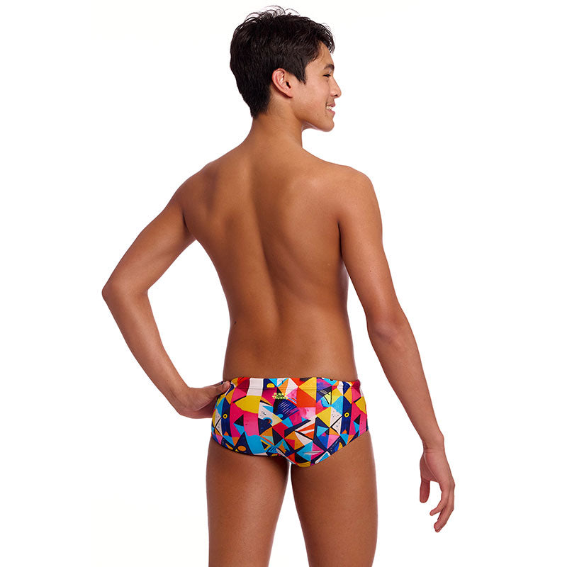 Funky Trunks - Broken Blox - Boys Eco Sidewinder Trunks