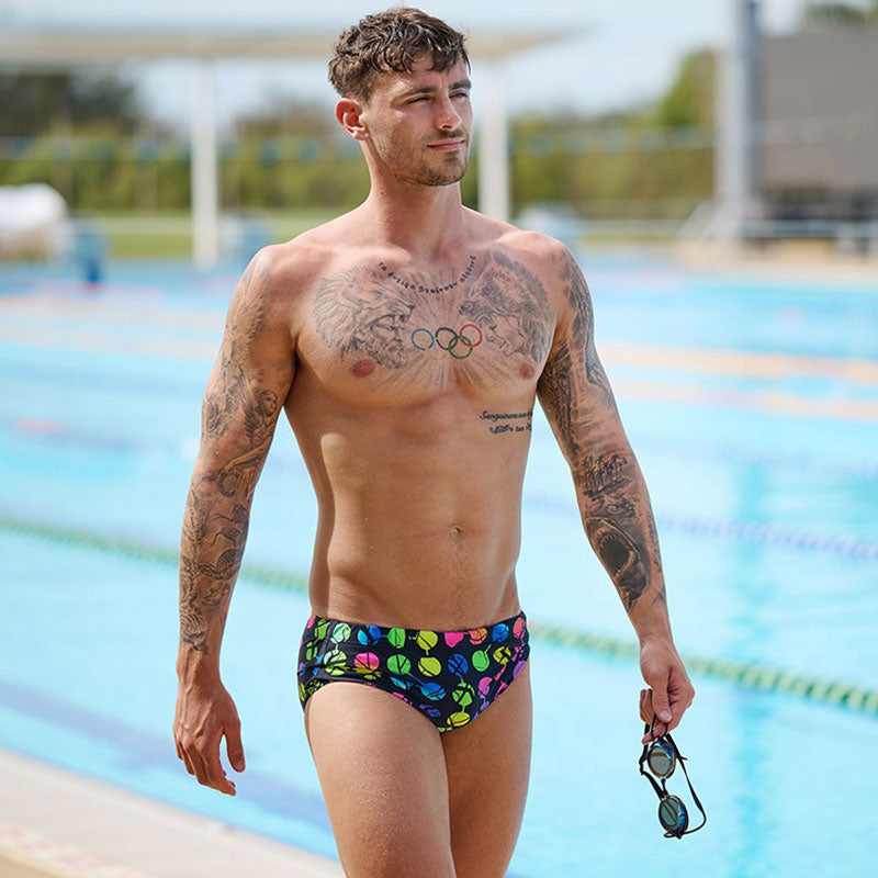 Funky Trunks - Broken Circle - Mens Sidewinder Trunks