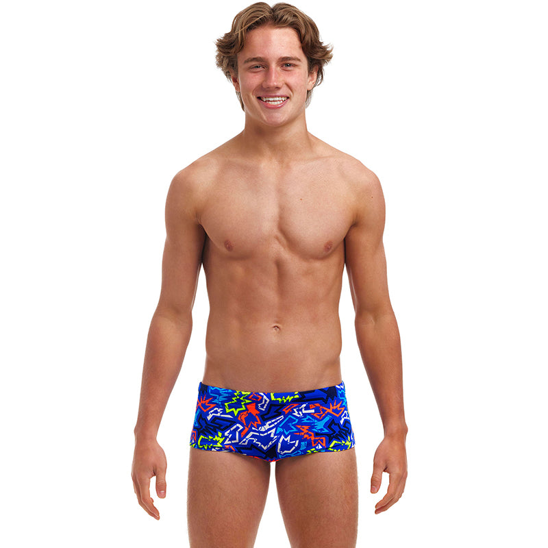 Funky Trunks - Broken Hearts - Boys Eco Sidewinder Trunks