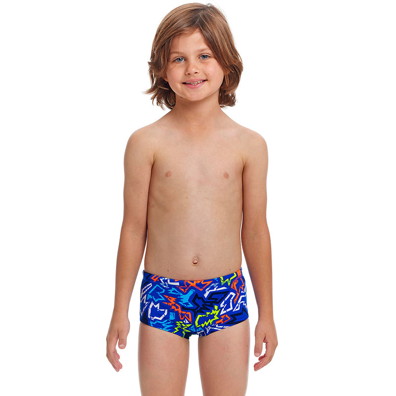 Funky Trunks - Broken Hearts - Toddler Boys Eco Printed Trunks