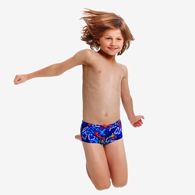 Funky Trunks - Broken Hearts - Toddler Boys Eco Printed Trunks