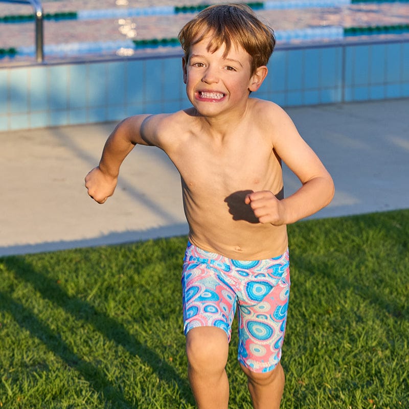 Funky Trunks - Bundjalung Blue - Toddler Boys Eco Miniman Jammers