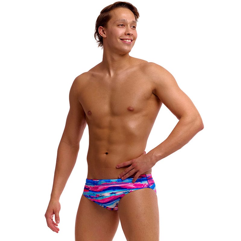 Funky Trunks - Colour Cutaway - Mens Eco Classic Briefs