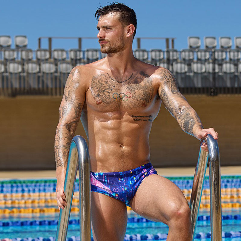 Funky Trunks - Cyber City - Mens Eco Sidewinder Trunks