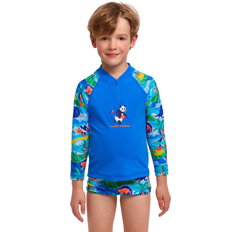 Funky Trunks - Duuude - Toddler Boys Zippy Rash Vest