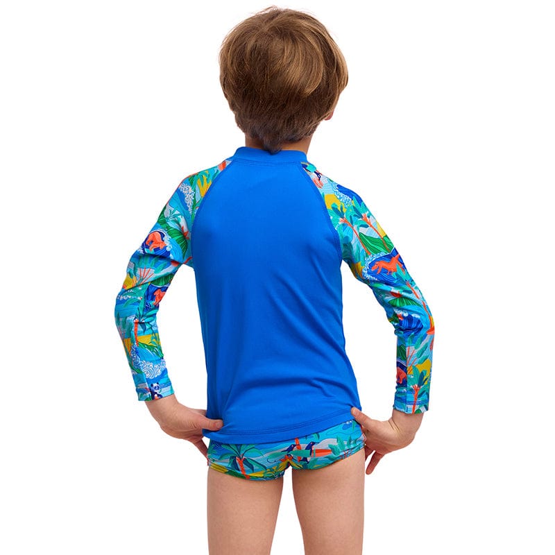 Funky Trunks - Duuude - Toddler Boys Zippy Rash Vest