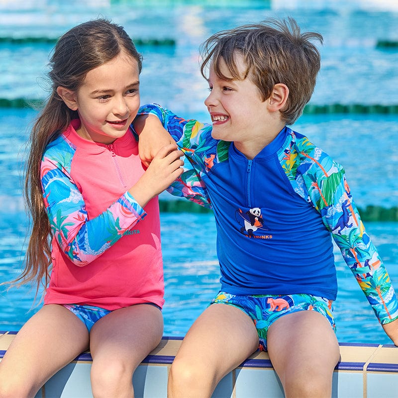 Funky Trunks - Duuude - Toddler Boys Zippy Rash Vest