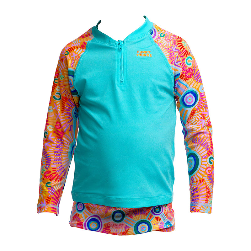Funky Trunks - Kulin Colour - Toddler Boys Zippy Rash Vest