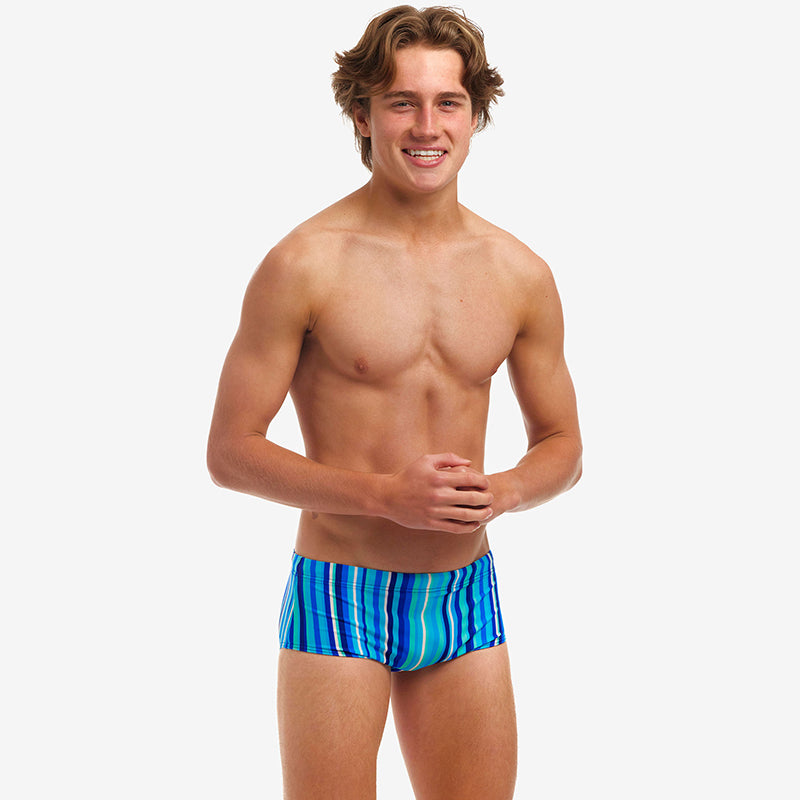 Funky Trunks - Lane Lines - Boys Eco Sidewinder Trunks