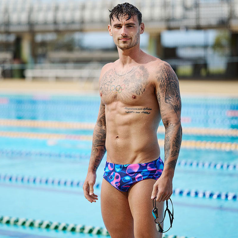 Funky Trunks - Liquid Lights - Mens Sidewinder Trunks