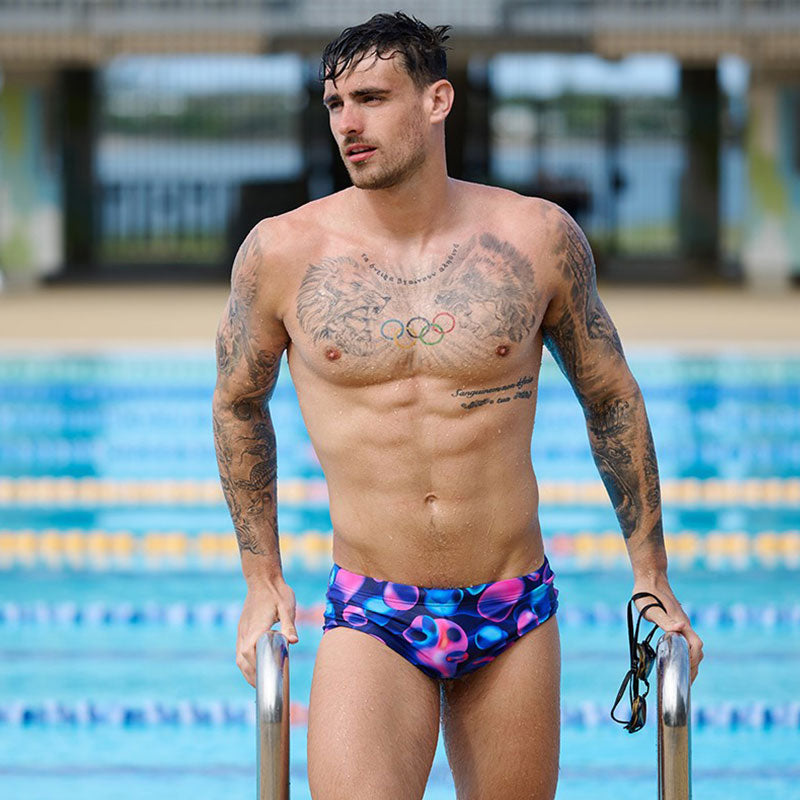Funky Trunks - Liquid Lights - Mens Sidewinder Trunks