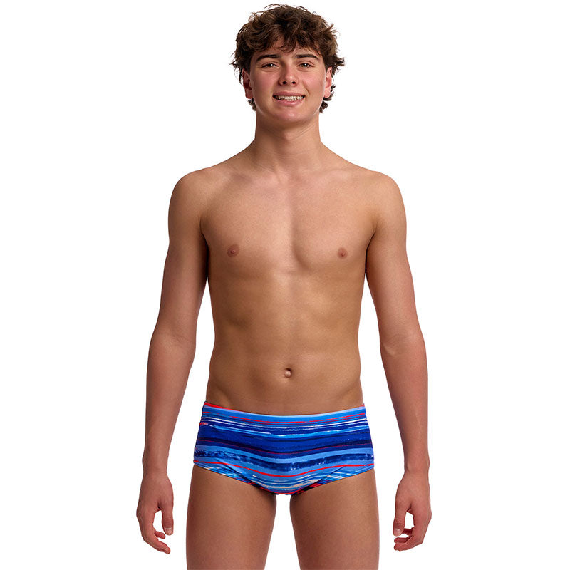Funky Trunks - Lost Lines - Boys Eco Sidewinder Trunks