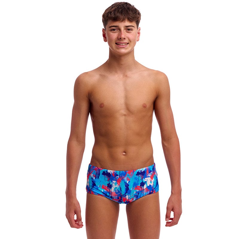 Funky Trunks - Messy Messy Messy - Boys Eco Sidewinder Trunks