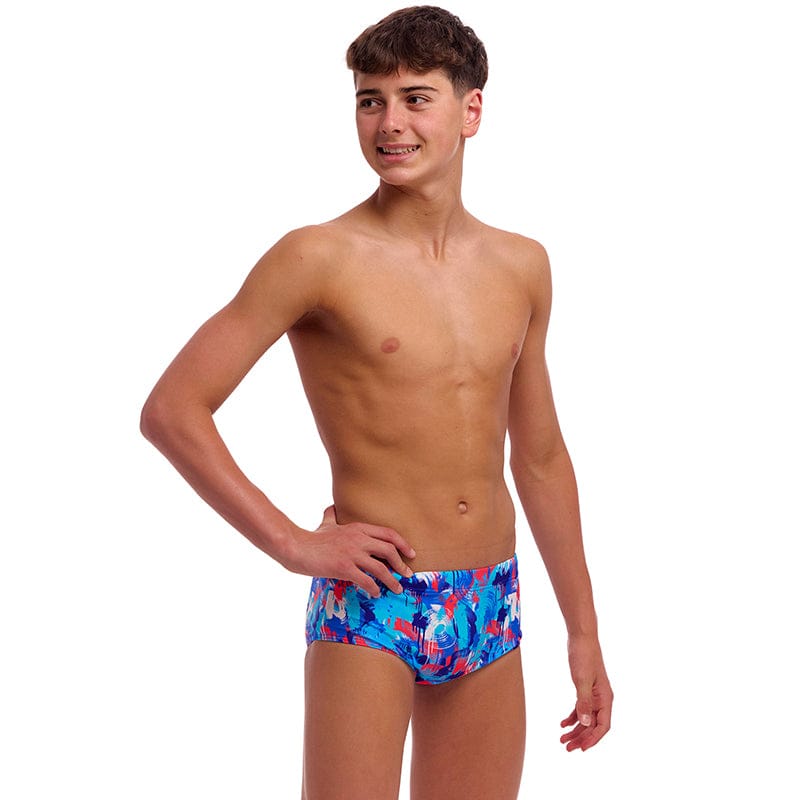 Funky Trunks - Messy Messy Messy - Boys Eco Sidewinder Trunks