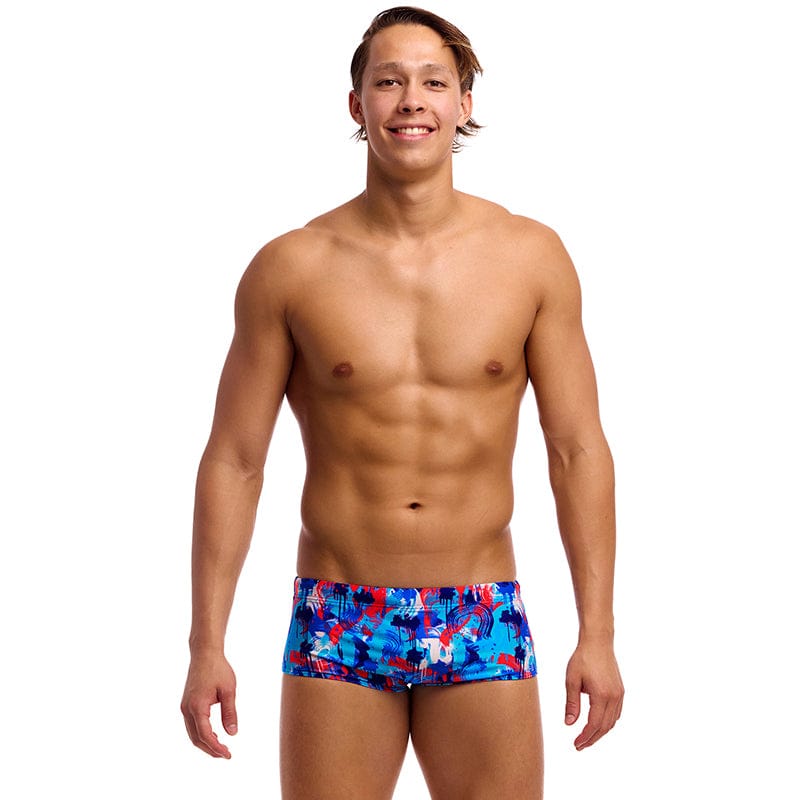 Funky Trunks - Messy Messy Messy - Mens Eco Sidewinder Trunks