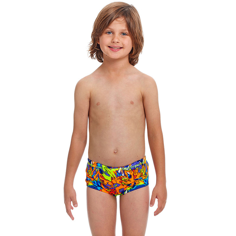 Funky Trunks - Mixed Mess - Toddler Boys Eco Printed Trunks